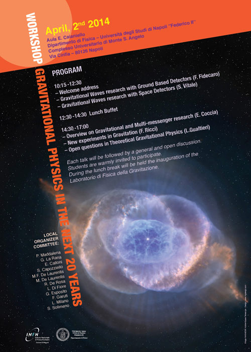workshop gravitational physics in th enext 20 years